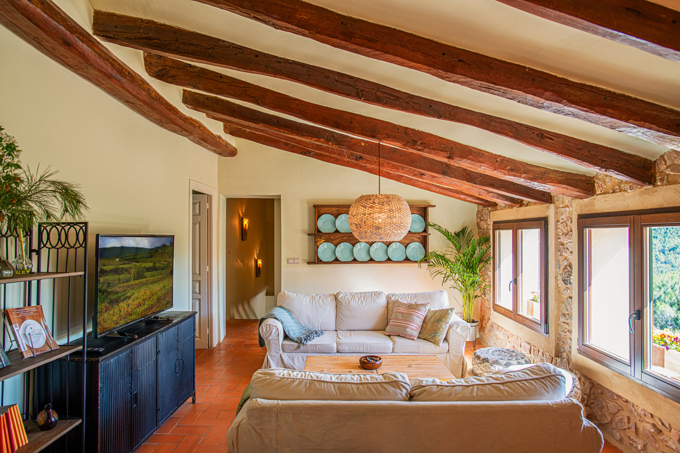 Living area with views